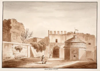 La Porta Latina, fermée, 1833